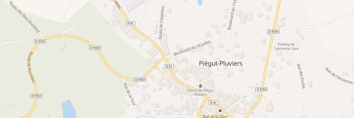 Plan du 6 Bd du 14 Juillet à Piégut-Pluviers