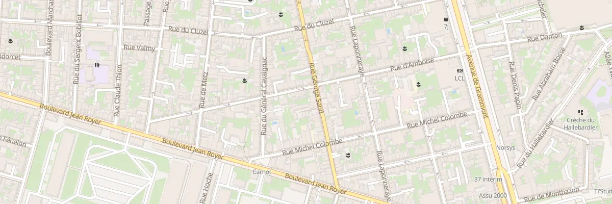 Plan du 161 Rue George Sand à Tours