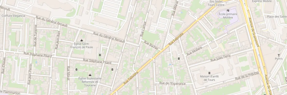 Plan du 66 Rue Carnot à Tours