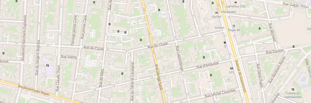 Plan du 158B Rue George Sand à Tours