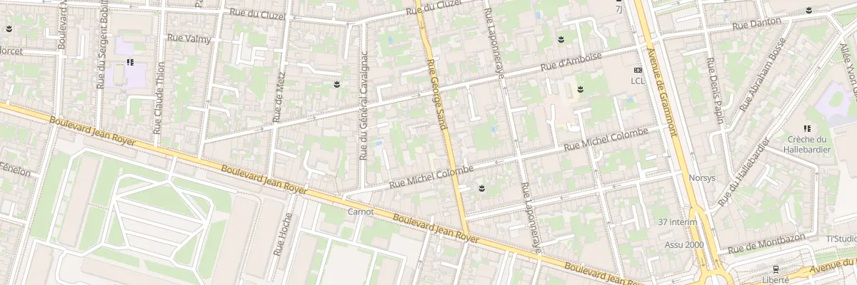 Plan du 169 Rue George Sand à Tours