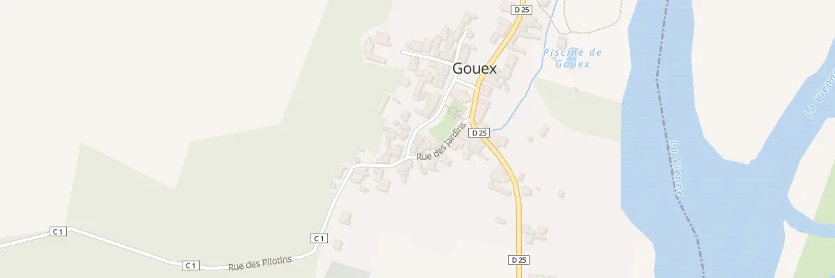 Plan du 1 Pl des Droits de l’Homme à Gouex
