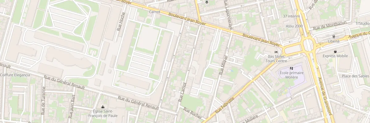Plan du 25 Rue Carnot à Tours