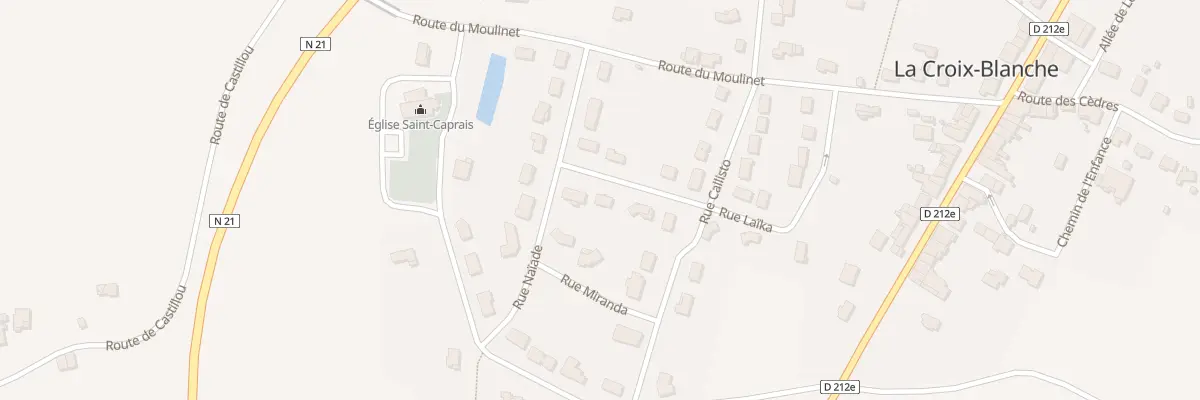 Plan du 20 Rue Laïka à La Croix-Blanche