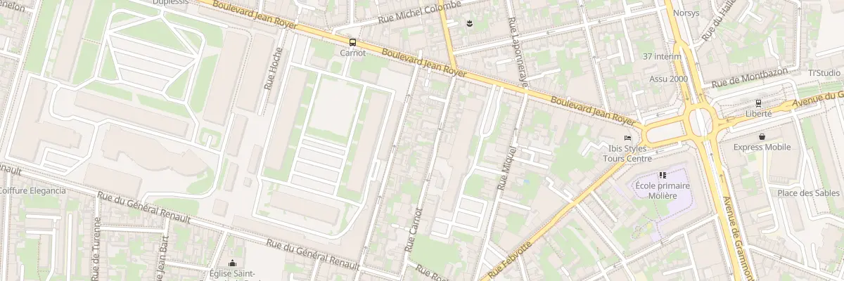 Plan du 19 Rue Carnot à Tours