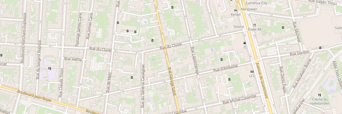 Plan du 160 Rue George Sand à Tours