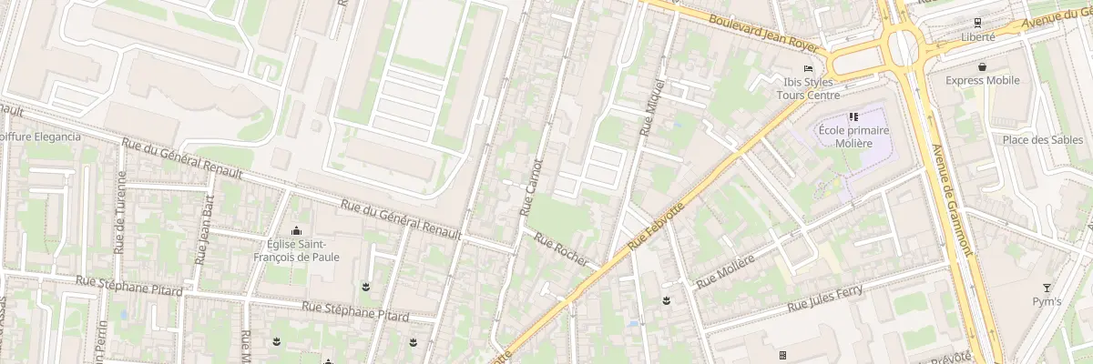 Plan du 44 Rue Carnot à Tours