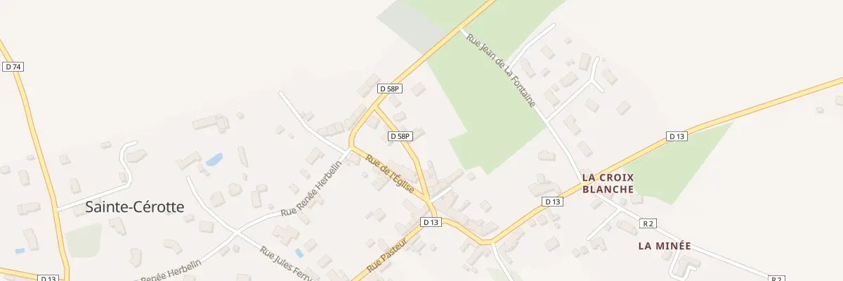Plan du 7 Rue Moliere à Sainte-Cérotte