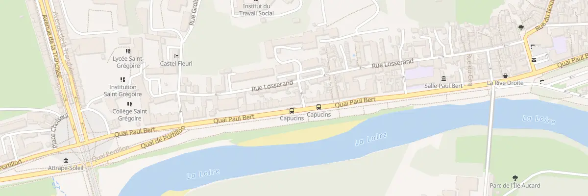 Plan du 22 Quai Paul Bert à Tours