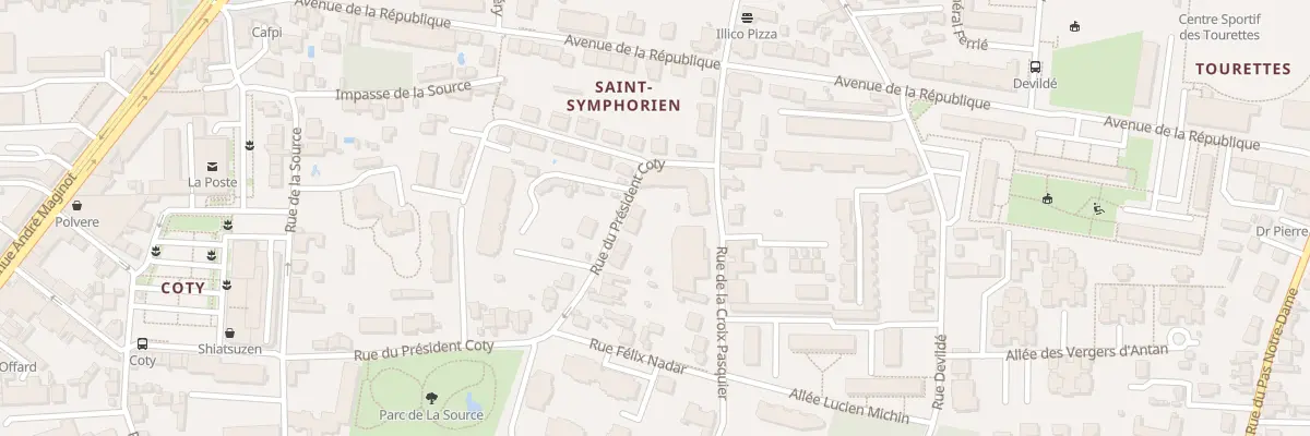 Plan du 47 Rue du Président Coty à Tours
