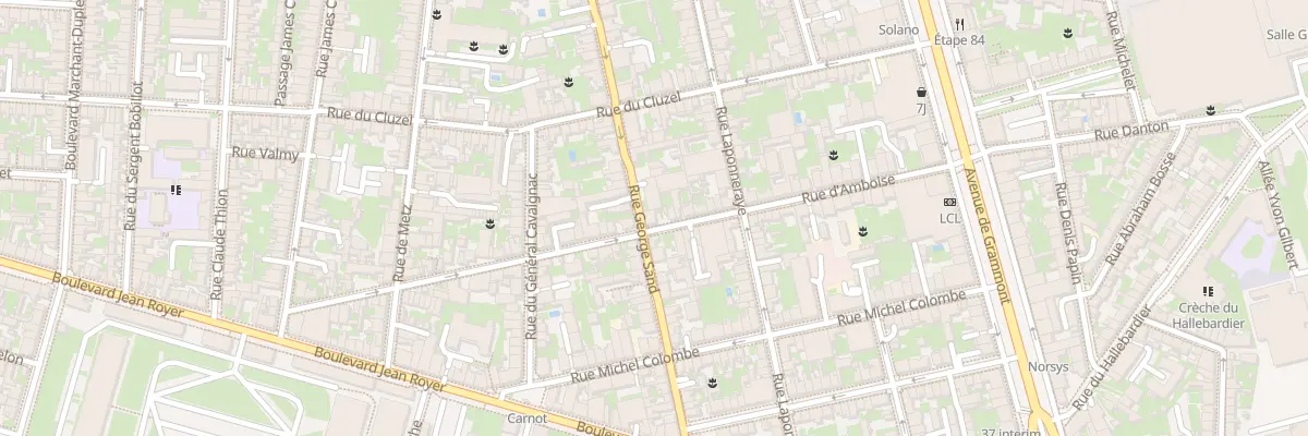 Plan du 170 Rue George Sand à Tours