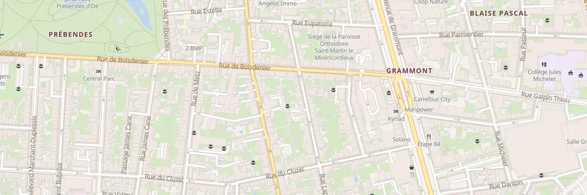 Plan du 17 Rue Laponneraye à Tours