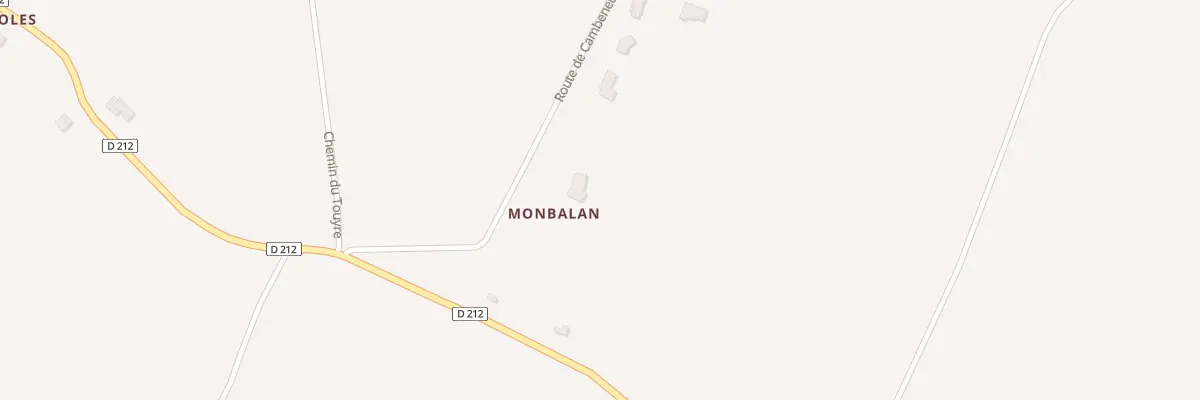 Plan du 5000 Monbalan à Castella