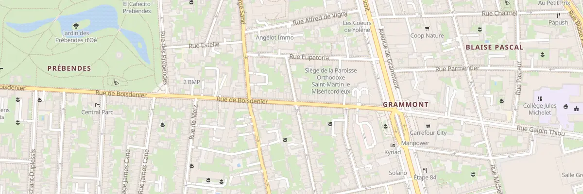 Plan du 9 Rue Laponneraye à Tours