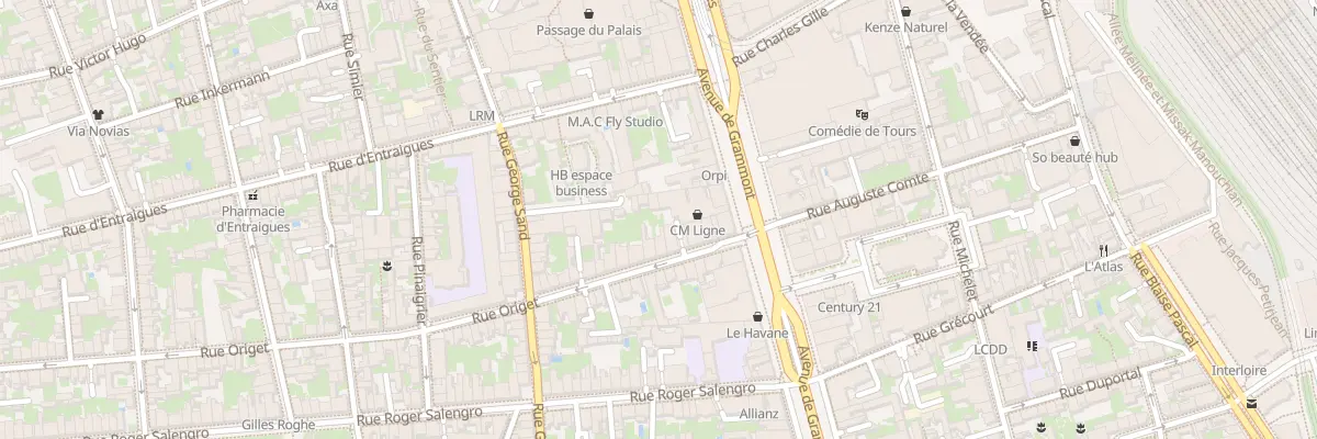 Plan du 9 Rue Origet à Tours
