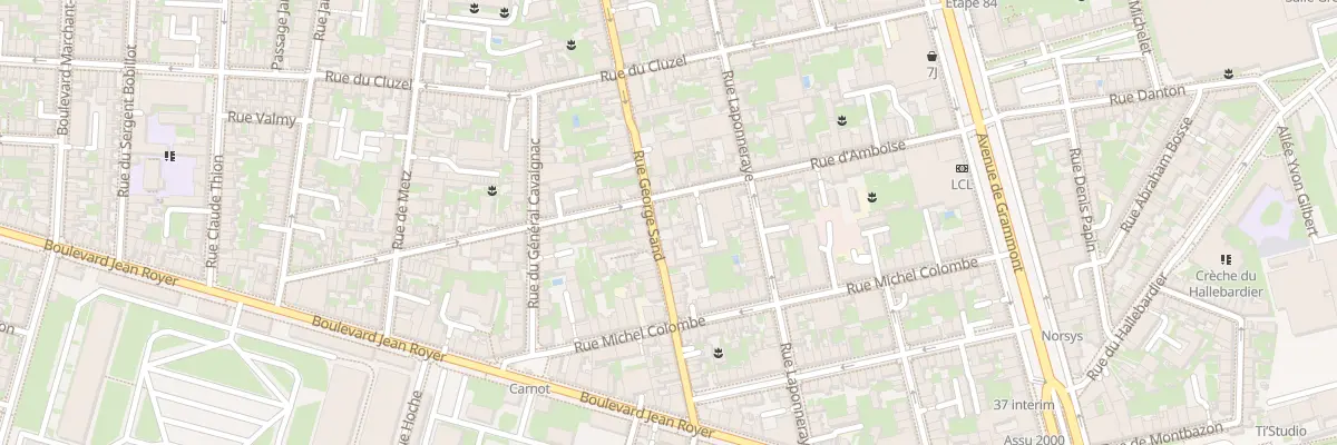 Plan du 172 Rue George Sand à Tours