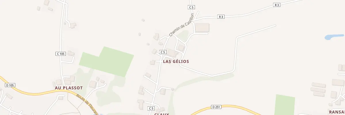 Plan du 395 Chem de Castillon à Céran