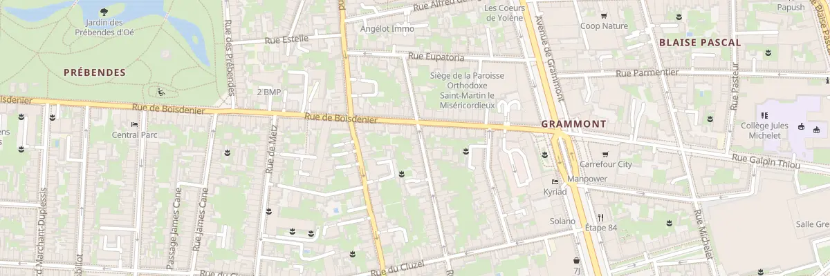 Plan du 11 Rue Laponneraye à Tours