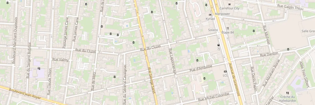 Plan du 42 Rue du Cluzel à Tours