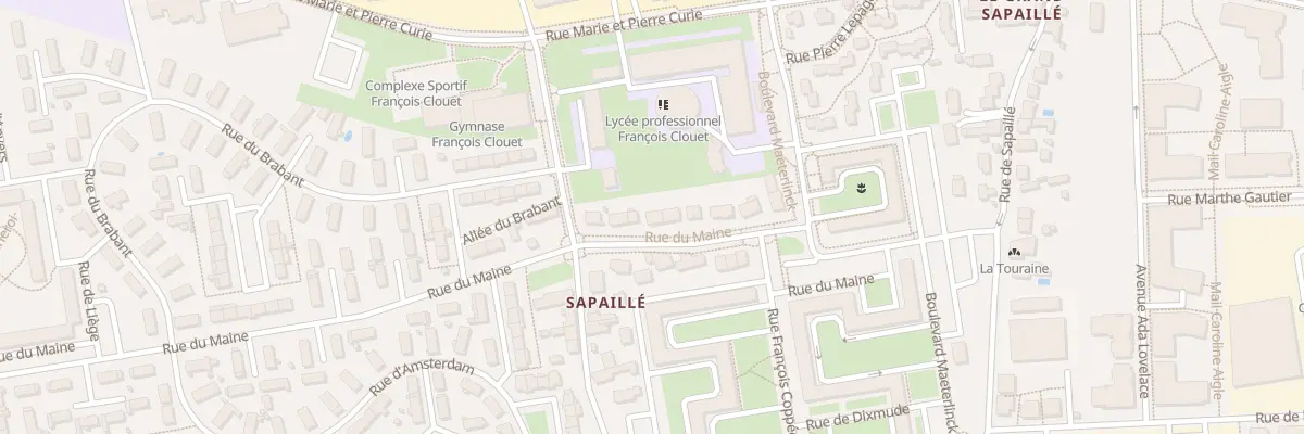 Plan du 64B Rue du Maine à Tours