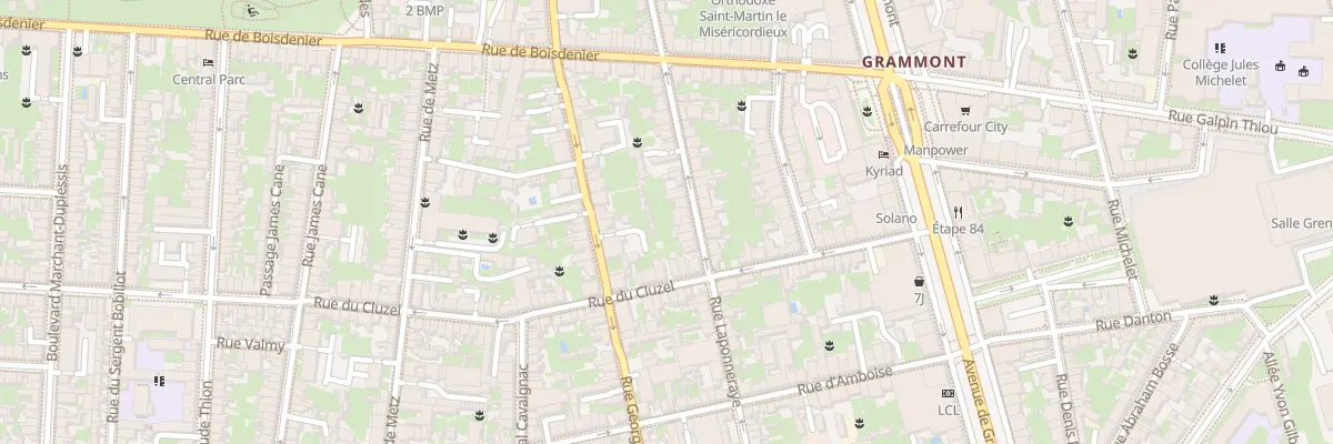 Plan du 35 Rue Laponneraye à Tours