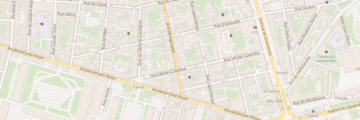 Plan du 186 Rue George Sand à Tours