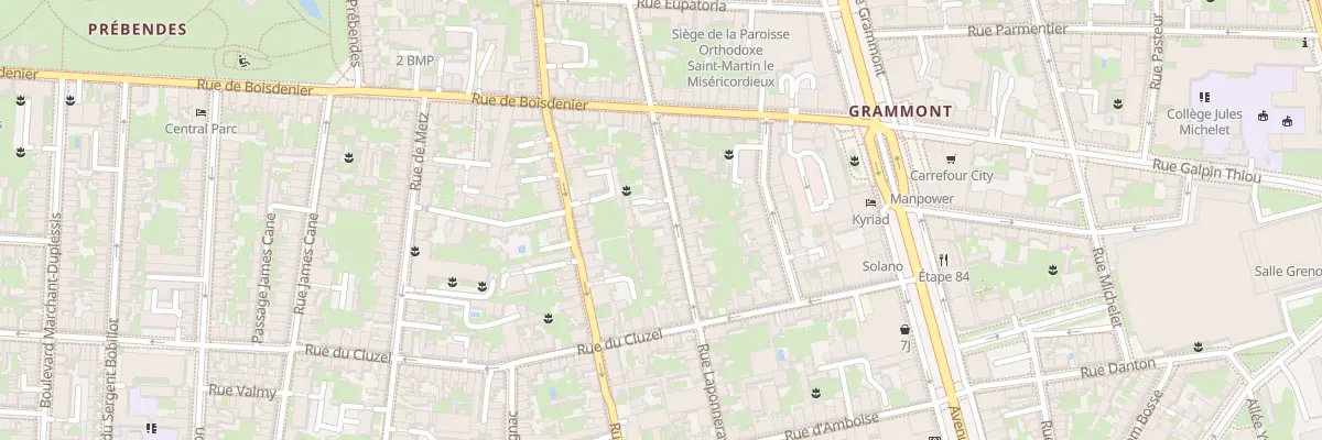 Plan du 29 Rue Laponneraye à Tours