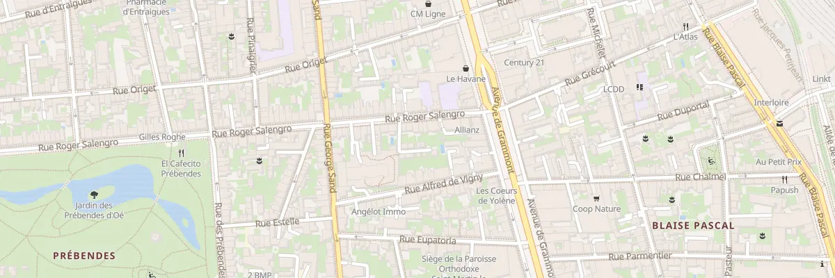 Plan du 14 Rue Roger Salengro à Tours