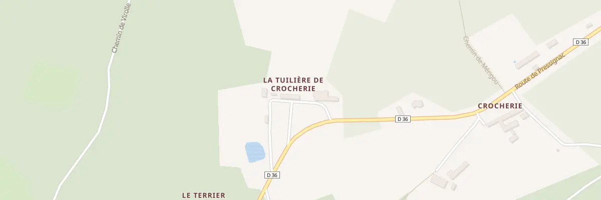 Plan du 88 Le Terrier à Cause-de-Clérans
