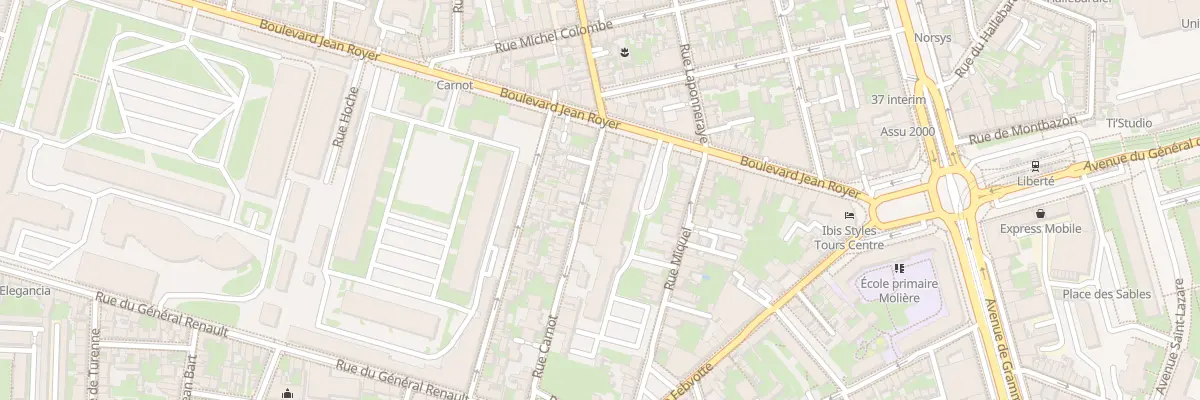 Plan du 16 Rue Carnot à Tours