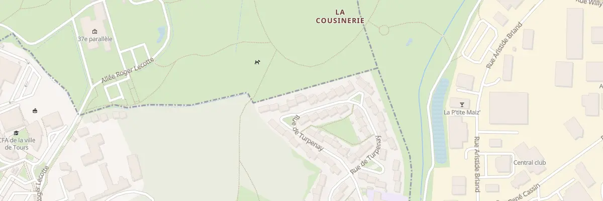 Plan du 64 Rue de Turpenay à Tours