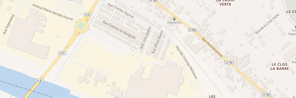 Plan du 39 Rue Alfred Mame à Descartes