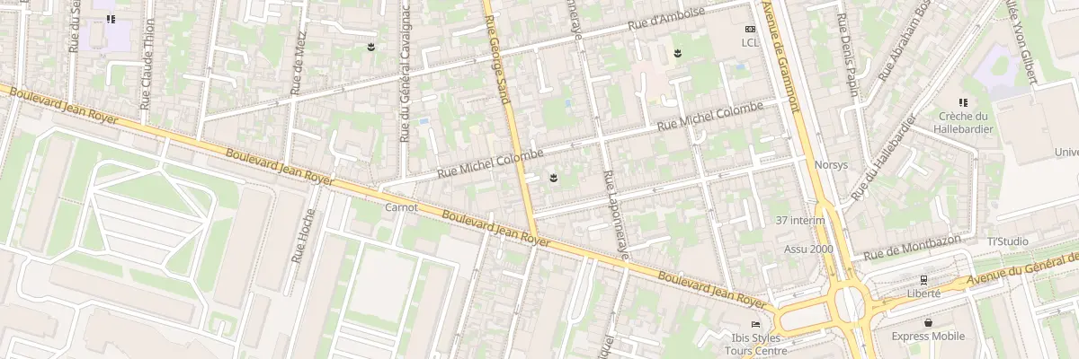 Plan du 200 Rue George Sand à Tours
