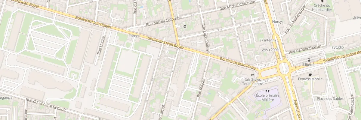 Plan du 6 Rue Carnot à Tours