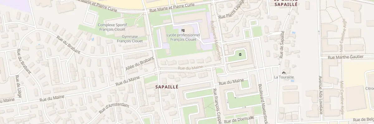 Plan du 66 Rue du Maine à Tours