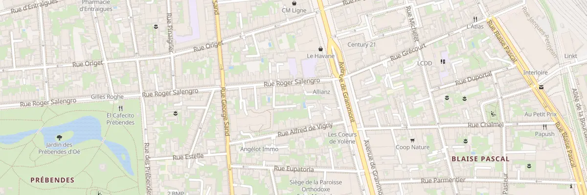 Plan du 12 Rue Roger Salengro à Tours