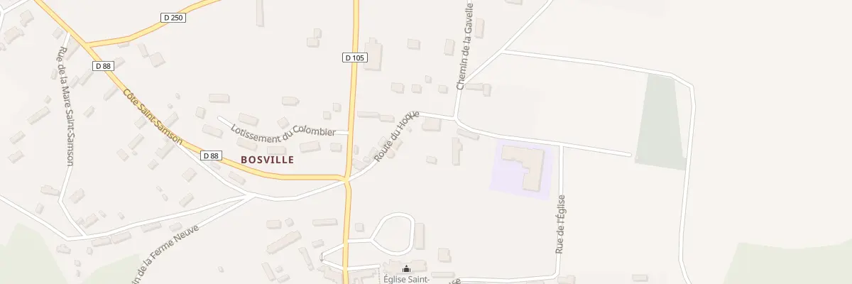 Plan du 138 Rte du Hoque à Bosville