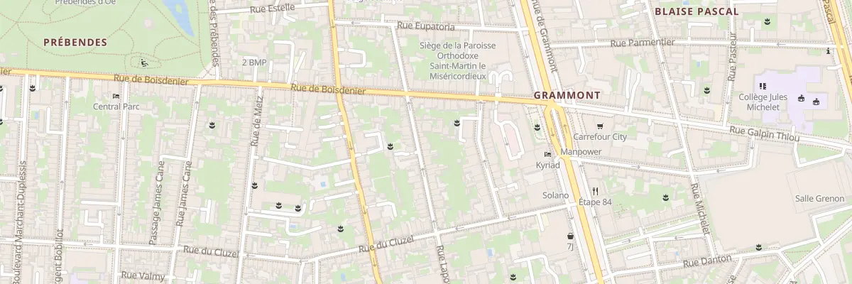 Plan du 22 Rue Laponneraye à Tours