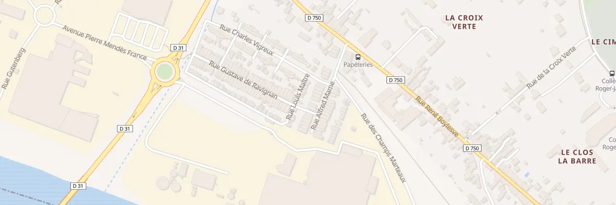 Plan du 29 Rue Alfred Mame à Descartes