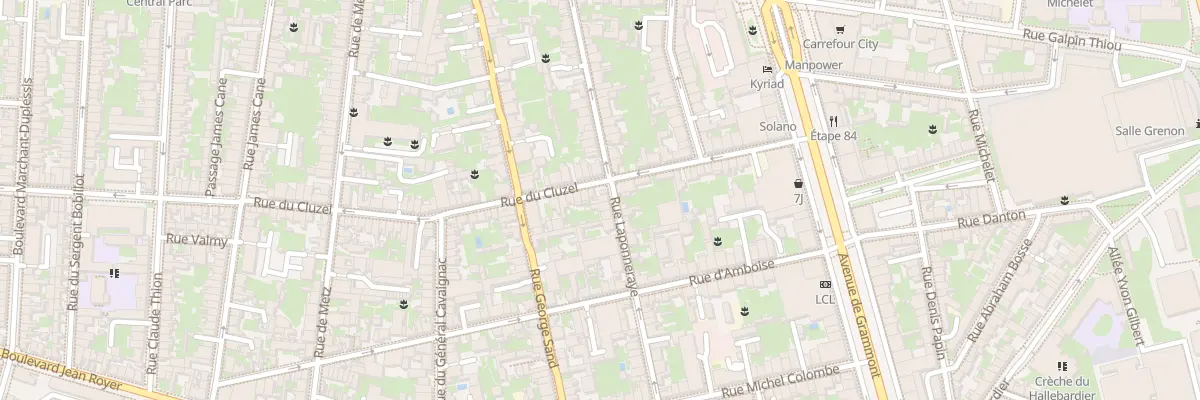 Plan du 45 Rue Laponneraye à Tours