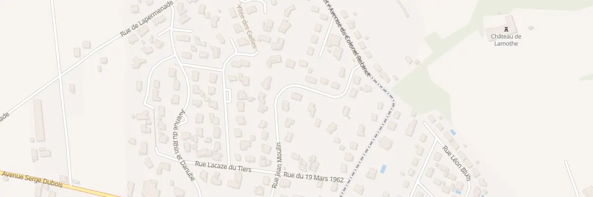 Plan du 22 Rue Jean Moulin à Bias