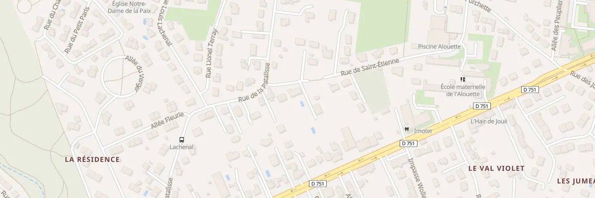 Plan du 35B Rue de la Patalisse à Joué-lès-Tours
