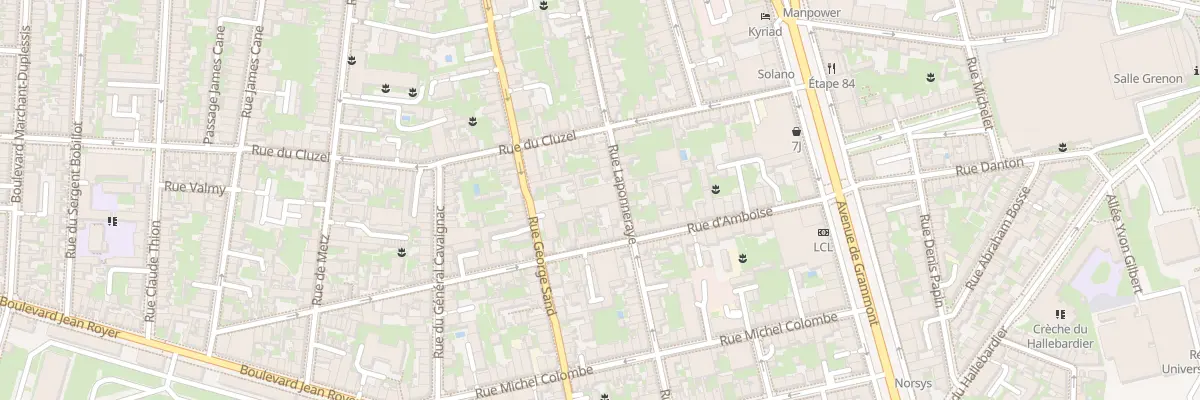 Plan du 51 Rue Laponneraye à Tours