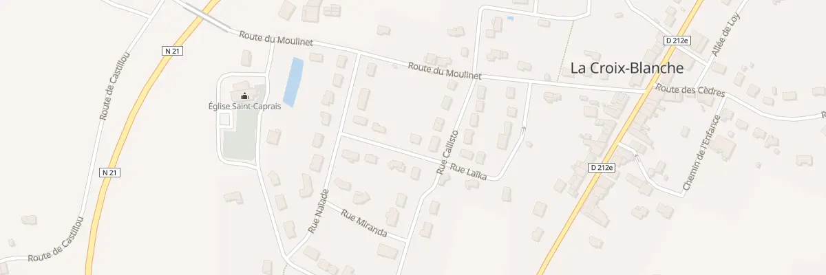 Plan du 9 Rue Laïka à La Croix-Blanche