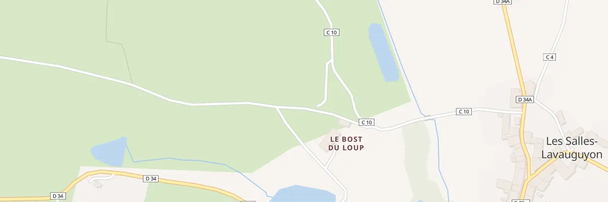 Plan du 5142 Bos du Loup aux Salles-Lavauguyon
