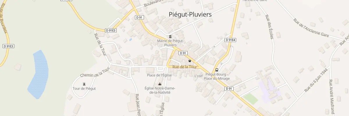 Plan du 3 Pl de la République à Piégut-Pluviers