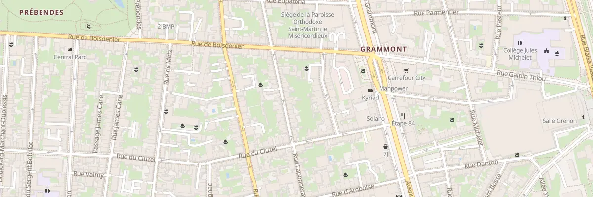 Plan du 30 Rue Laponneraye à Tours