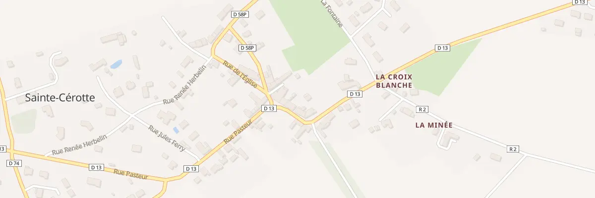 Plan du 11 Rue Pasteur à Sainte-Cérotte