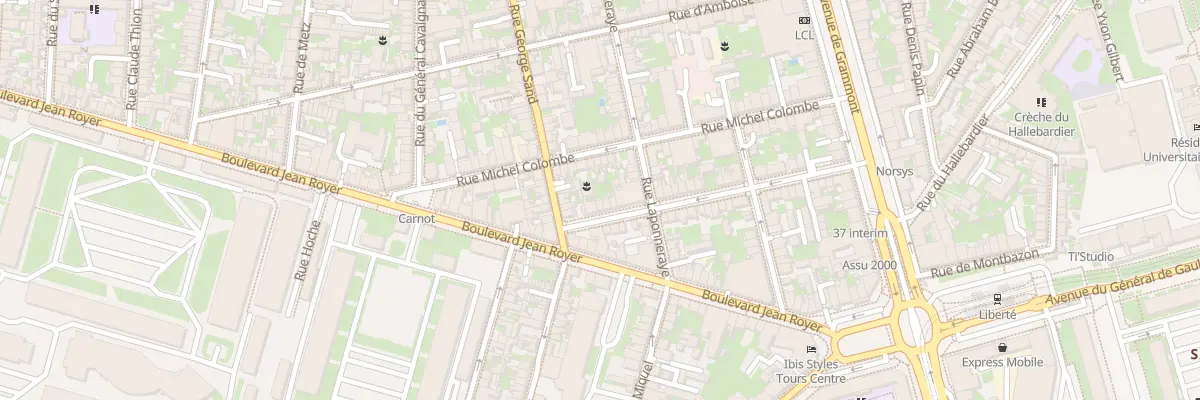 Plan du 47 Rue Jourdan à Tours