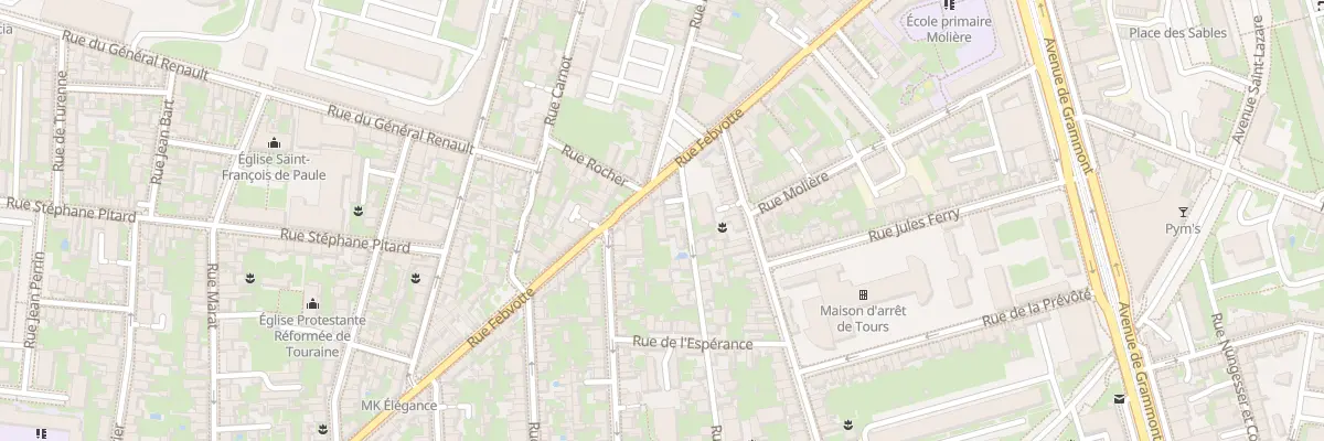 Plan du 46 Rue Febvotte à Tours